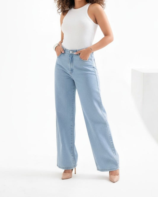 Calça Jeans Wide Leg